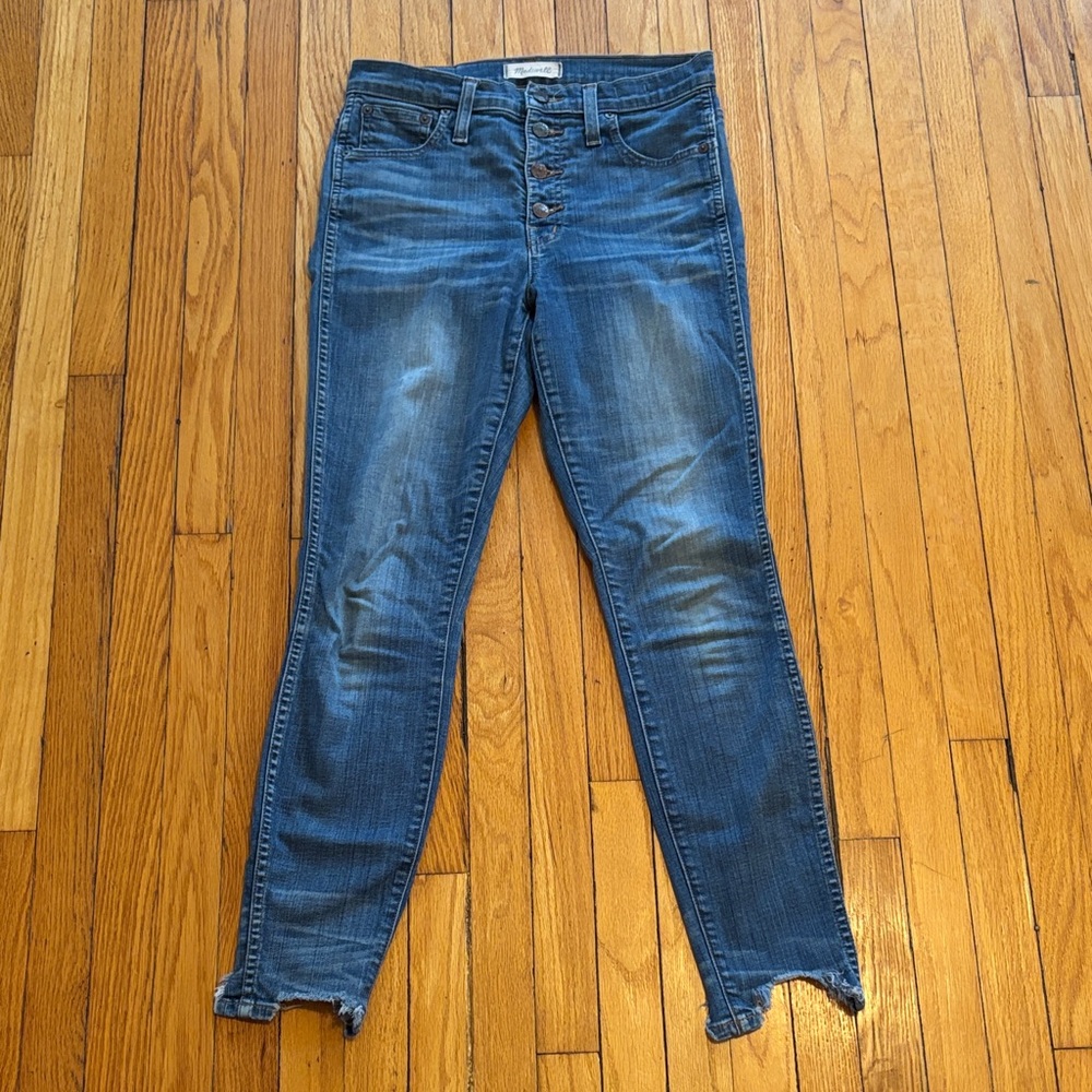 Madewell Blue Women's Skinny Jeans button fly size 27